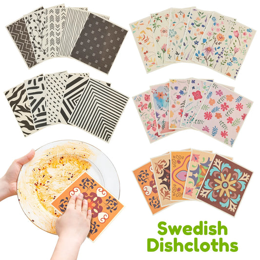 Reusable Swedish Dishcloths — Compostable Cellulose Cloths That Replace Paper Towels