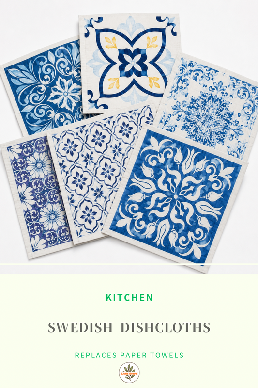 Reusable Swedish Dishcloths — Compostable Cellulose Cloths That Replace Paper Towels