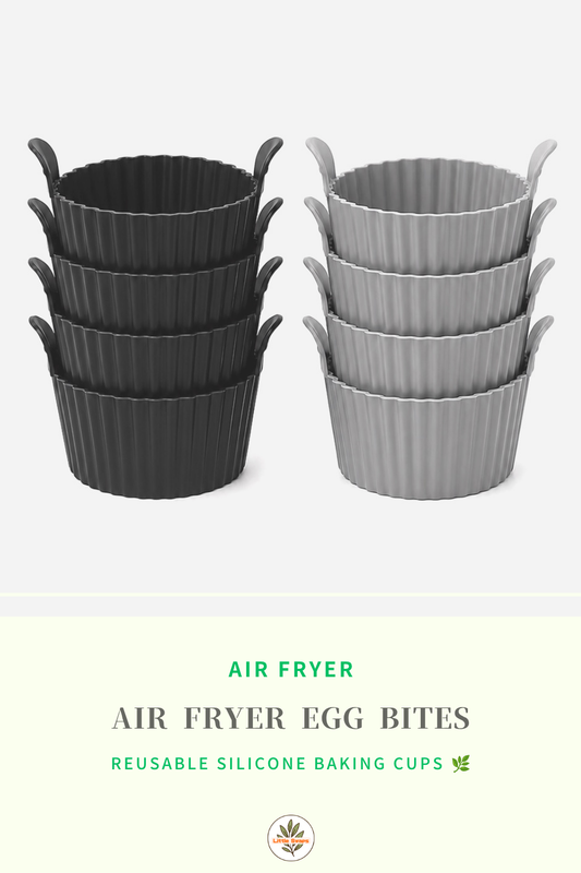 Reusable Silicone Baking Cups (Set of 4) — Egg Bites, Muffins & Air Fryer, Non-Stick
