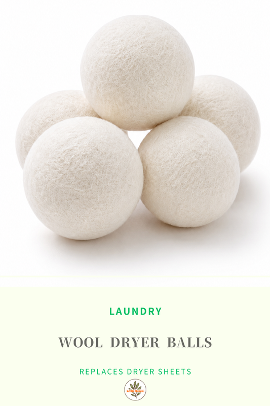 Reusable Wool Dryer Balls — Natural Fabric Softener for Laundry