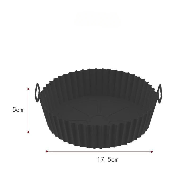 Reusable Silicone Air Fryer Liner (Round, 8-inch) — Non-Stick, Easy-Clean, No More Paper Liners