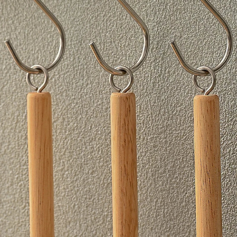 Reusable Dish Brush — Wooden Handle with 3 Replaceable Sisal Heads