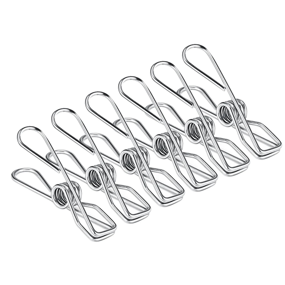 Stainless Steel Clothespins — Rustproof, Sun-Proof Reusable Laundry Clips