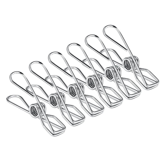 Stainless Steel Clothespins — Rustproof, Sun-Proof Reusable Laundry Clips