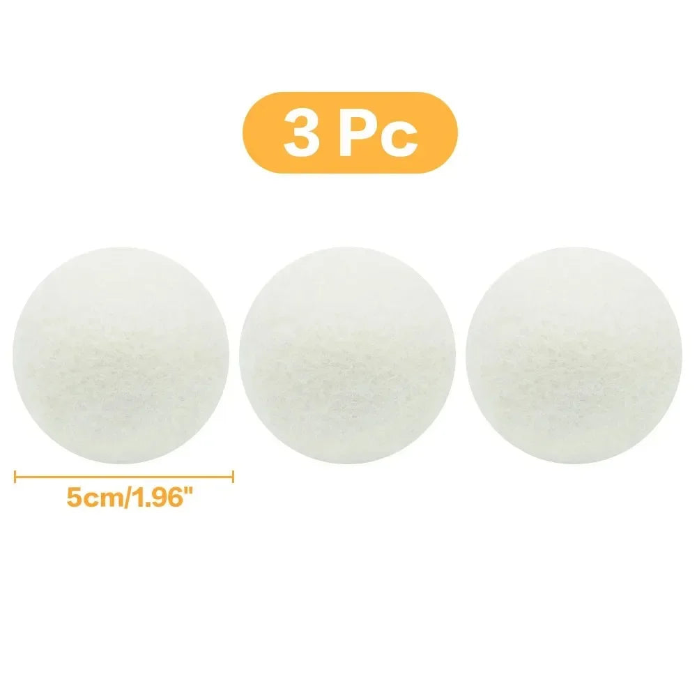 Reusable Wool Dryer Balls — Natural Fabric Softener for Laundry