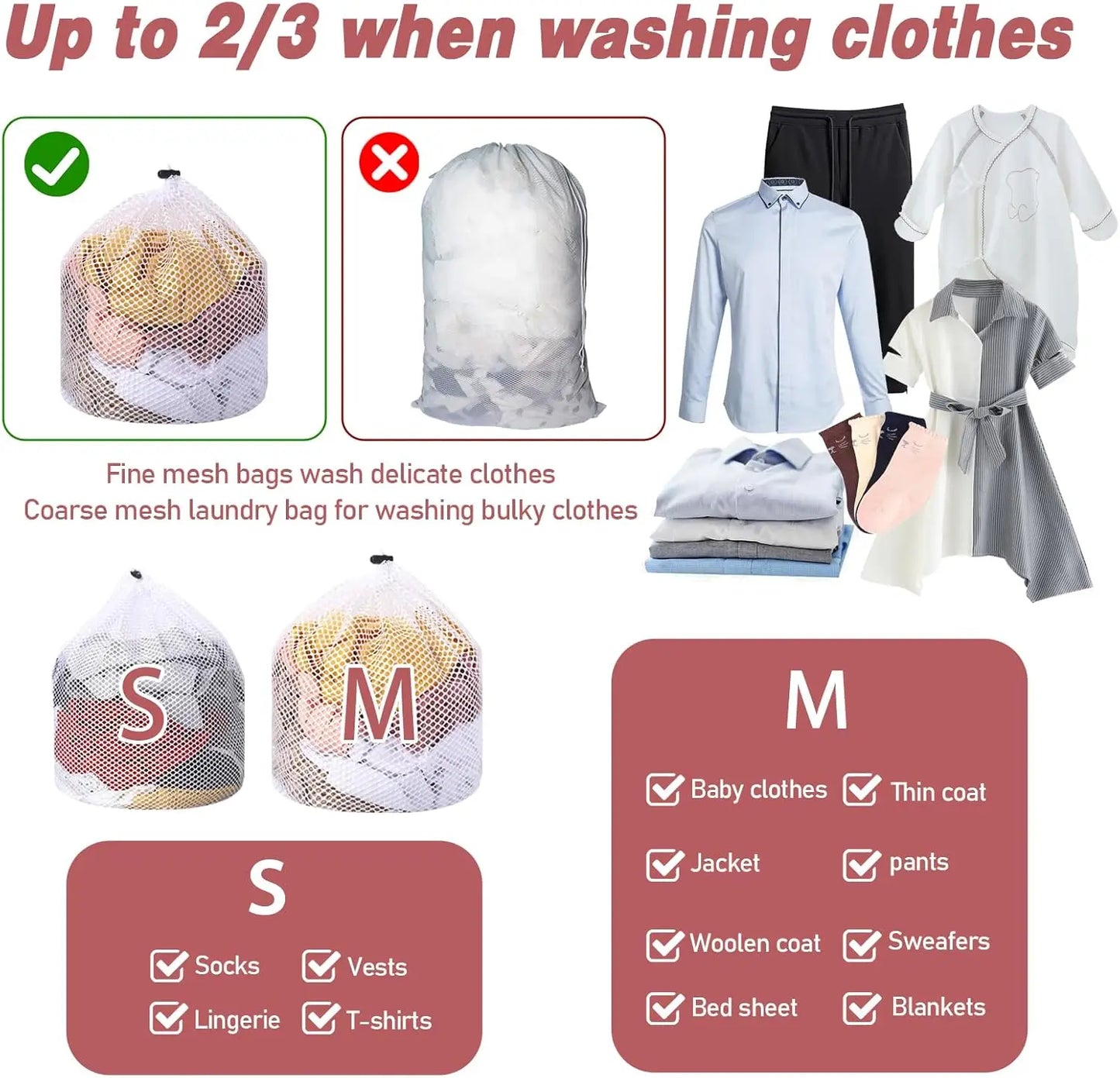 Reusable Mesh Laundry Bags — Protect Socks, Underwear & Delicates in the Wash