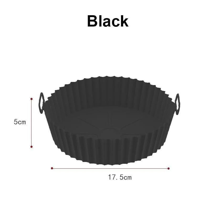 Reusable Silicone Air Fryer Liner (Round, 8-inch) — Non-Stick, Easy-Clean, No More Paper Liners