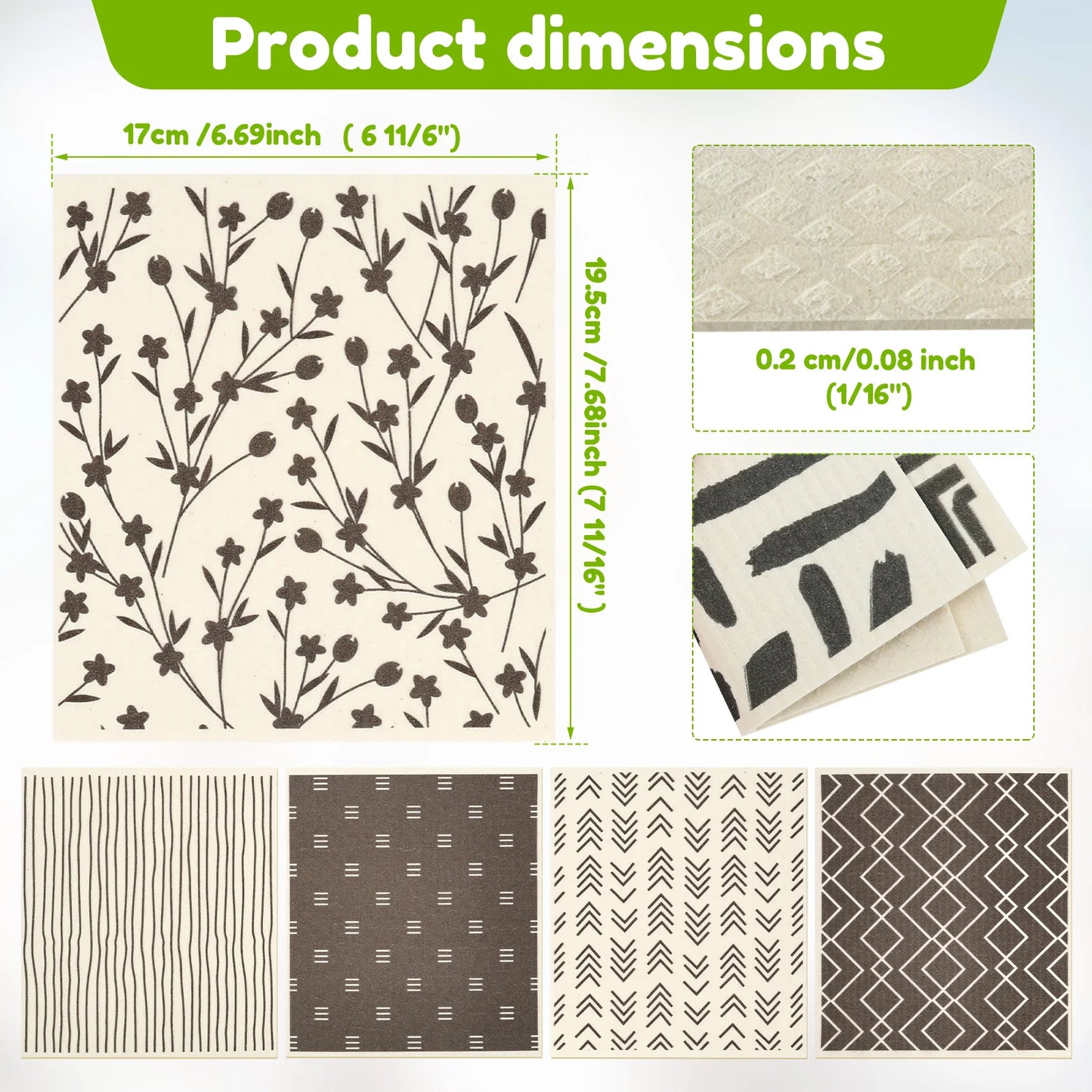 Reusable Swedish Dishcloths — Compostable Cellulose Cloths That Replace Paper Towels