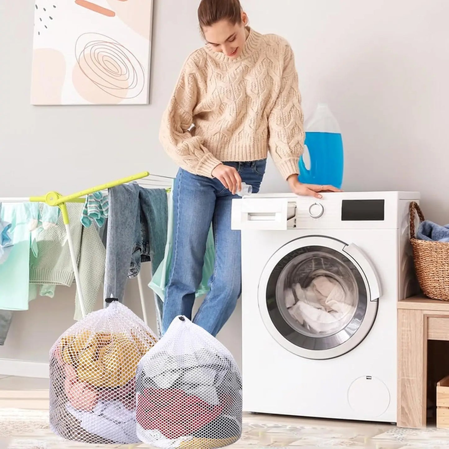 Reusable Mesh Laundry Bags — Protect Socks, Underwear & Delicates in the Wash