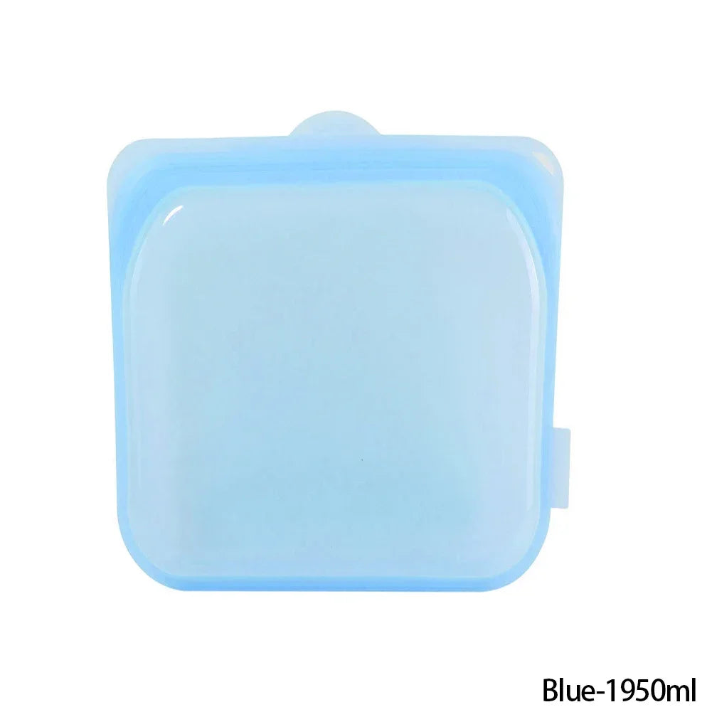 Reusable Silicone Food Storage Bags — Leakproof, Microwave & Freezer Safe
