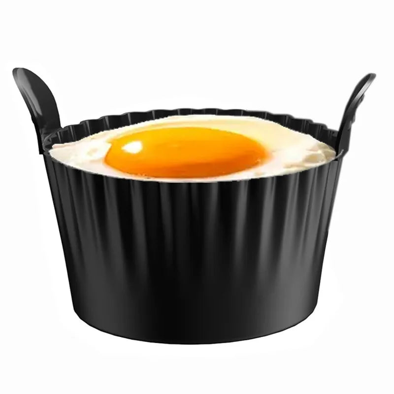 Reusable Silicone Baking Cups (Set of 4) — Egg Bites, Muffins & Air Fryer, Non-Stick