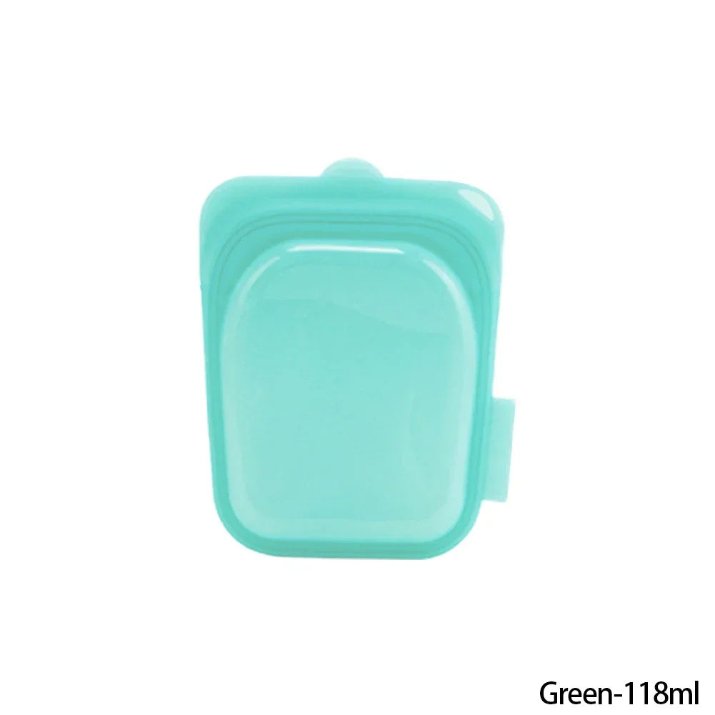 Reusable Silicone Food Storage Bags — Leakproof, Microwave & Freezer Safe