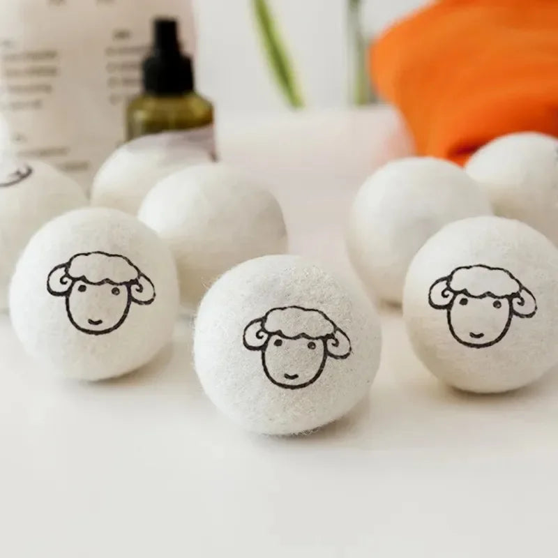 Reusable Wool Dryer Balls — Natural Fabric Softener for Laundry