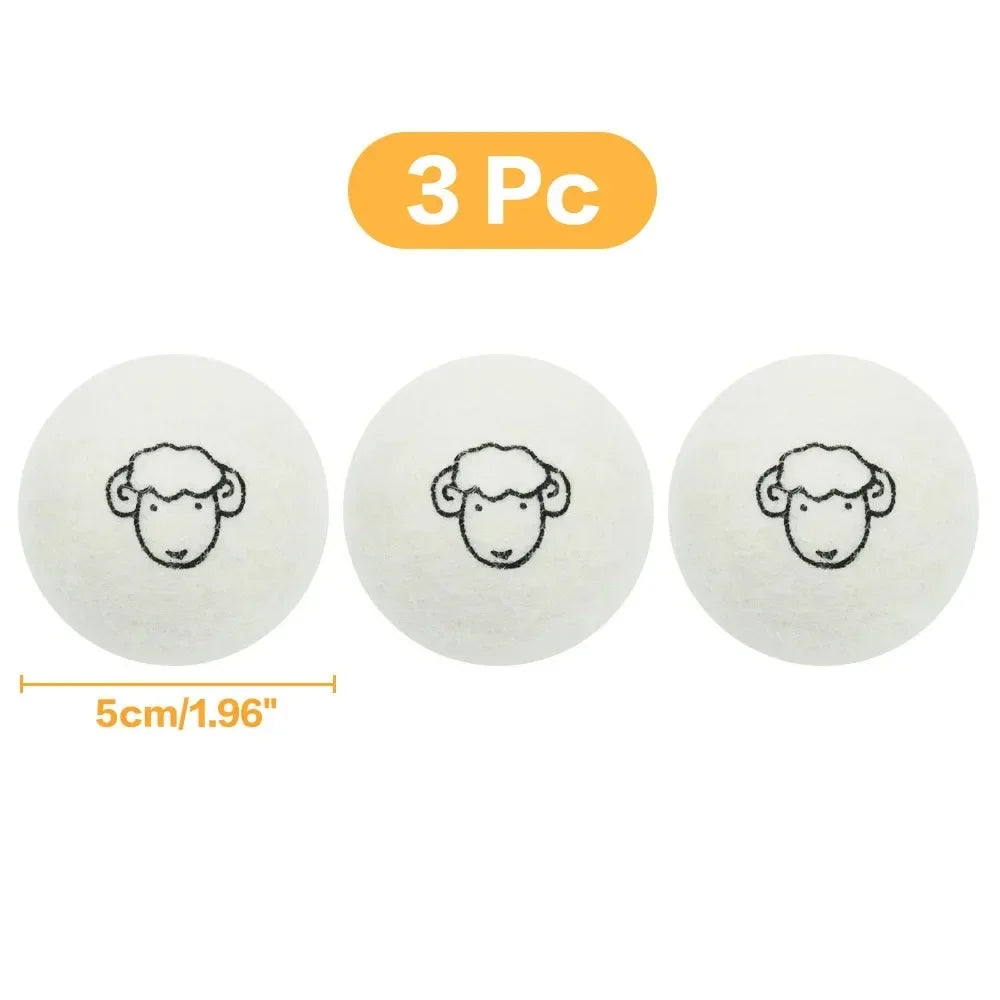 Reusable Wool Dryer Balls — Natural Fabric Softener for Laundry